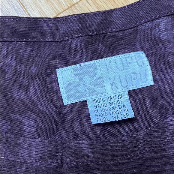 Kupu Kupu Purple Floral Blouse - Picture 2 of 7